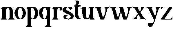 Blackish otf (900) Font LOWERCASE