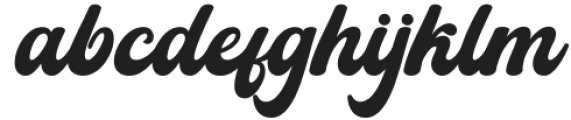 Blacklight Script Regular otf (300) Font LOWERCASE