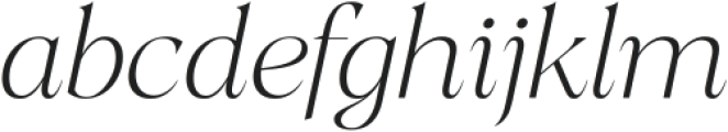 Blacklist Thin Italic ttf (100) Font LOWERCASE