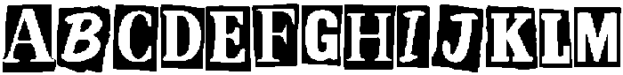 Blackmail Letter Regular otf (900) FONT