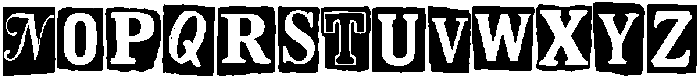 Blackmail Letter Regular otf (900) Font LOWERCASE