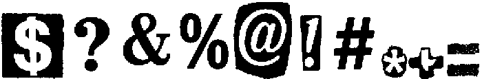 Blackmail Regular otf (900) Font OTHER CHARS