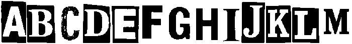 Blackmail Regular otf (900) Font UPPERCASE