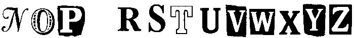 Blackmail Regular otf (900) Font LOWERCASE