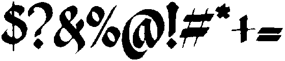 Blackmire Original otf (900) Font OTHER CHARS