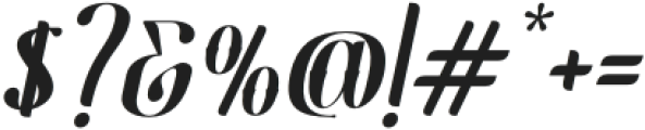 Blackmoon Italic otf (900) Font OTHER CHARS