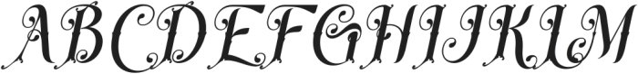 Blackmoon Italic otf (900) Font UPPERCASE