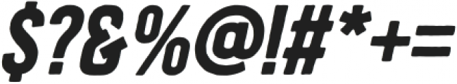 Blackside Display Bold Italic otf (700) Font OTHER CHARS