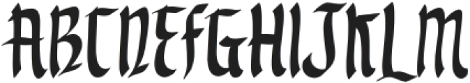 Blackthorn Regular otf (900) Font UPPERCASE