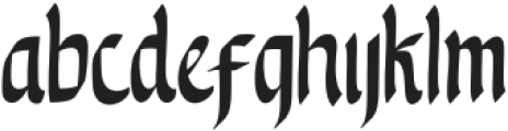 Blackthorn Regular otf (900) Font LOWERCASE