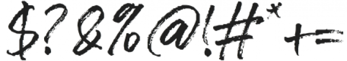 BlackwayBrush-Regular otf (900) Font OTHER CHARS