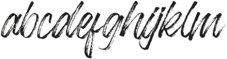 BlackwayBrush-Regular otf (900) Font LOWERCASE