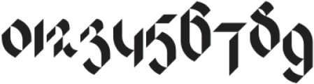 Blackword HighGothic otf (900) Font OTHER CHARS