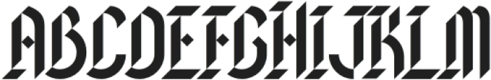 Blackword HighGothic otf (900) Font UPPERCASE