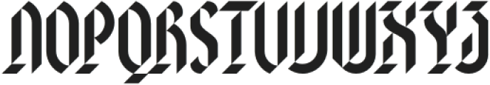 Blackword HighGothic otf (900) Font UPPERCASE