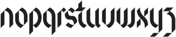 Blackword HighGothic otf (900) Font LOWERCASE