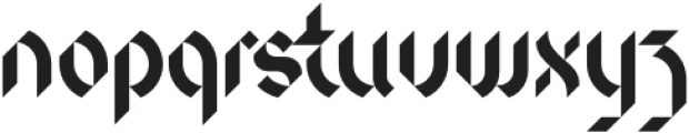 Blackword NeoGothic otf (900) Font LOWERCASE