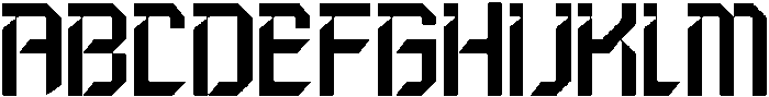 Blade Regular otf (400) Font UPPERCASE