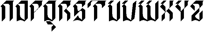 Blade Regular otf (400) Font LOWERCASE