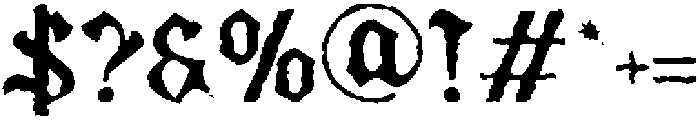 Bladfour Inkbleed otf (400) Font OTHER CHARS