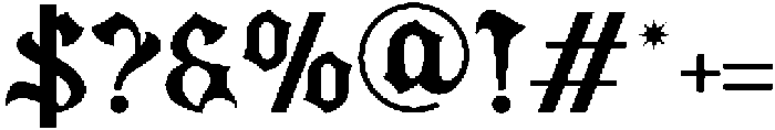Bladfour-Regular otf (400) Font OTHER CHARS