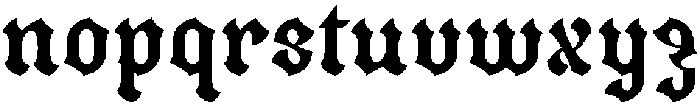 Bladfour-Regular otf (400) Font LOWERCASE