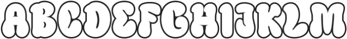 Blagbag Outline otf (400) Font UPPERCASE