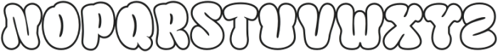 Blagbag Outline otf (400) Font UPPERCASE