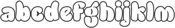 Blagbag Outline otf (400) Font LOWERCASE