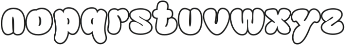 Blagbag Outline otf (400) Font LOWERCASE