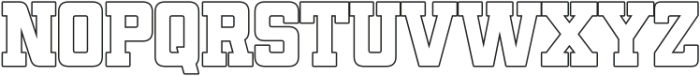 Blame Sport Outline otf (400) Font UPPERCASE