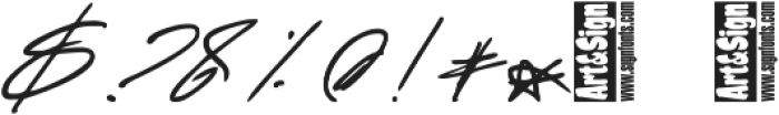 Blanc Signature otf (400) Font OTHER CHARS