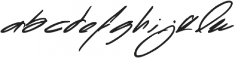 Blanc Signature otf (400) Font LOWERCASE