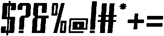 Blank Italic otf (400) Font OTHER CHARS