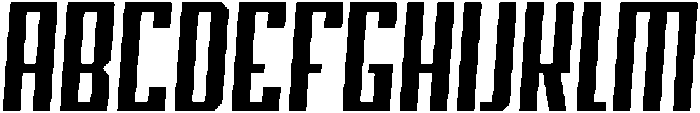 Blank Italic otf (400) Font UPPERCASE
