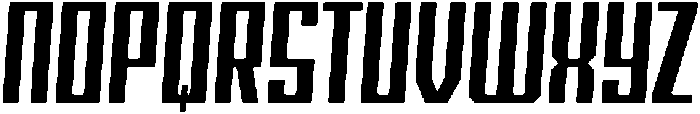 Blank Italic otf (400) Font UPPERCASE