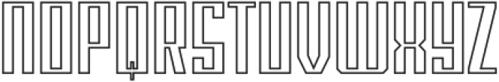 Blank Outline otf (400) Font UPPERCASE