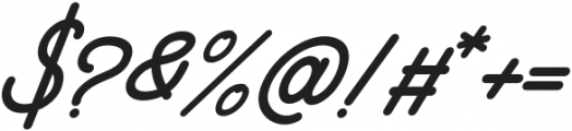Blankenship Italic otf (400) Font OTHER CHARS