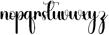 Blanket Regular otf (400) Font LOWERCASE