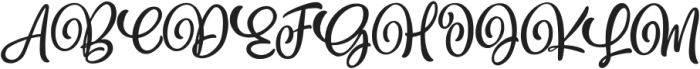 Blantick Script otf (400) Font UPPERCASE