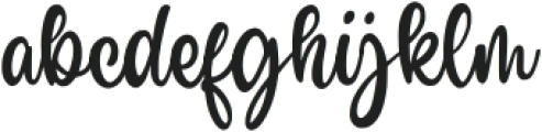 Blantick Script otf (400) Font LOWERCASE