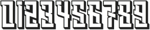 Blasher Extrude otf (400) Font OTHER CHARS