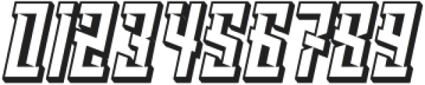 Blasher Italic Extrude otf (400) Font OTHER CHARS