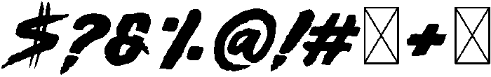 Blaster Regular otf (400) Font OTHER CHARS