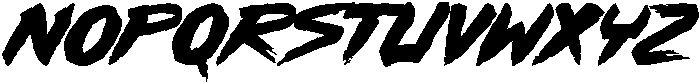 Blaster Regular otf (400) Font LOWERCASE
