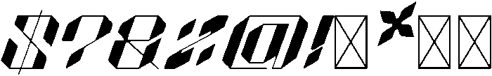 Blaster Regular otf (400) Font OTHER CHARS