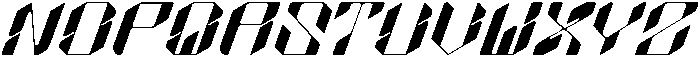 Blaster Regular otf (400) Font LOWERCASE