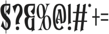 Blastroop Regular otf (400) Font OTHER CHARS