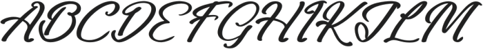 Blathie Italic otf (400) Font UPPERCASE
