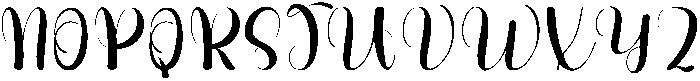 Blaze Spirit Regular otf (400) Font UPPERCASE